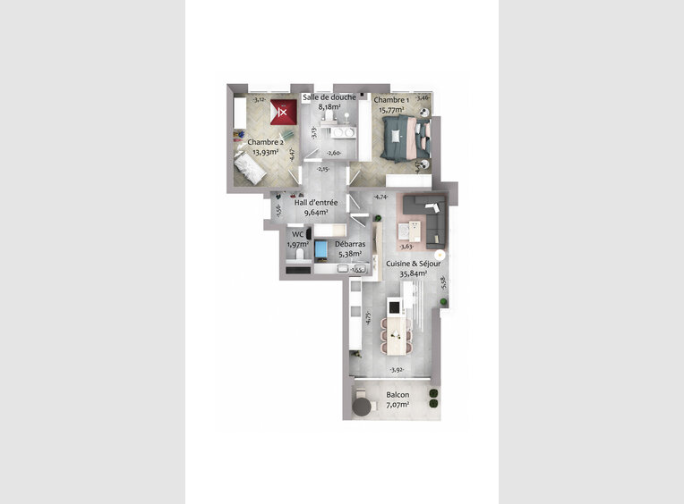 Apartment for sale 2 bedrooms in Weiswampach (LU) - Ref. 6731684