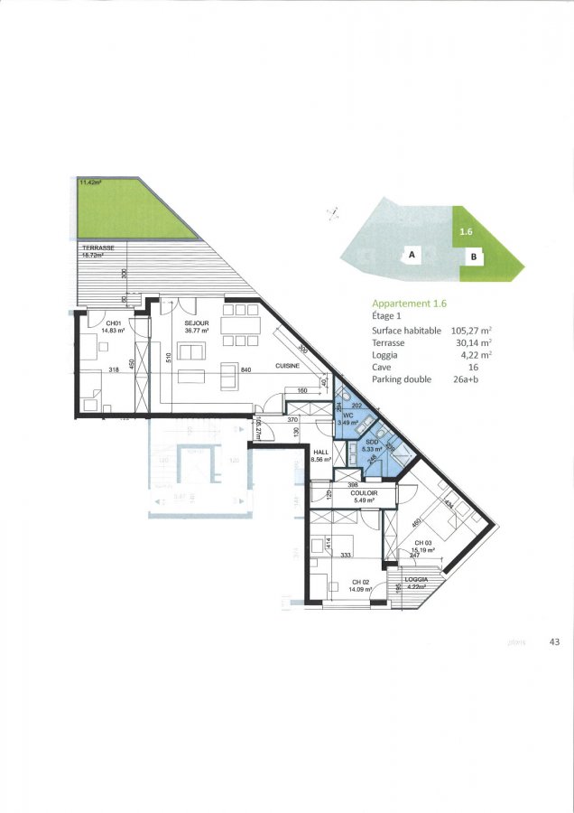 Appartement à vendre 2 chambres à Kayl