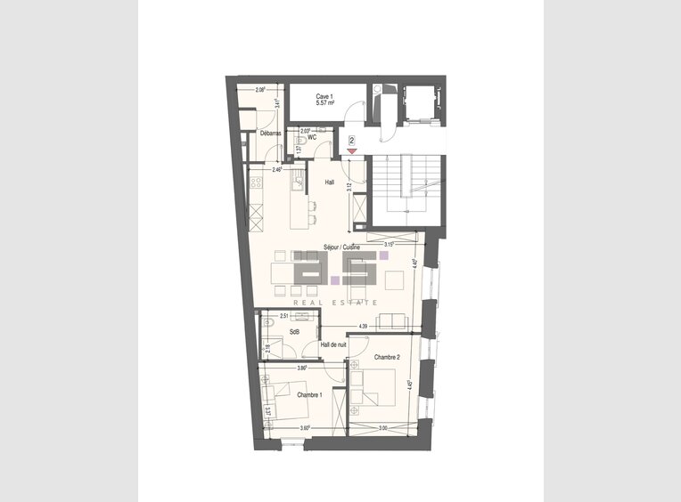 Appartement à vendre 2 Chambres à Mondercange (LU) - Réf. 7161028