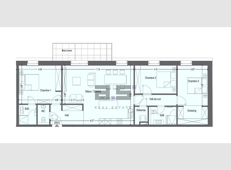 Appartement à vendre 3 Chambres à Mondercange (LU) - Réf. 6801652