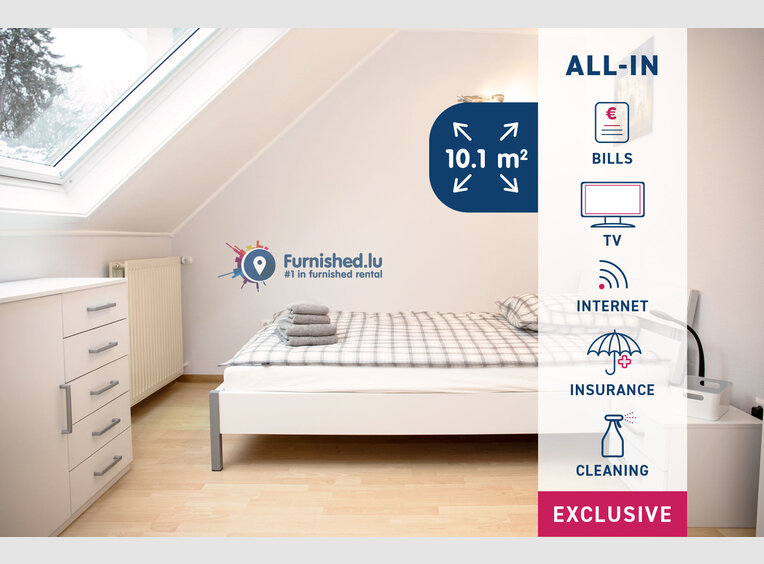 Schlafzimmer zur Miete 8 Zimmer in Luxembourg (LU) - Ref. 7192325