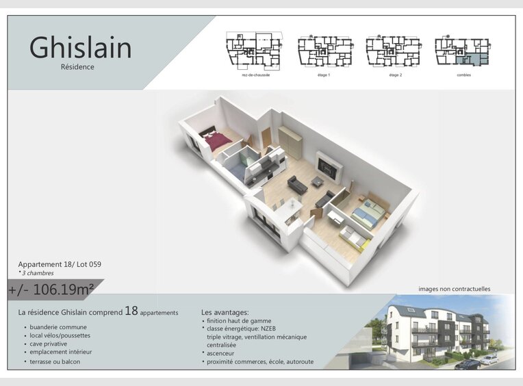 Wohnung zum Kauf 3 Zimmer in Rodange (LU) - Ref. 6697557