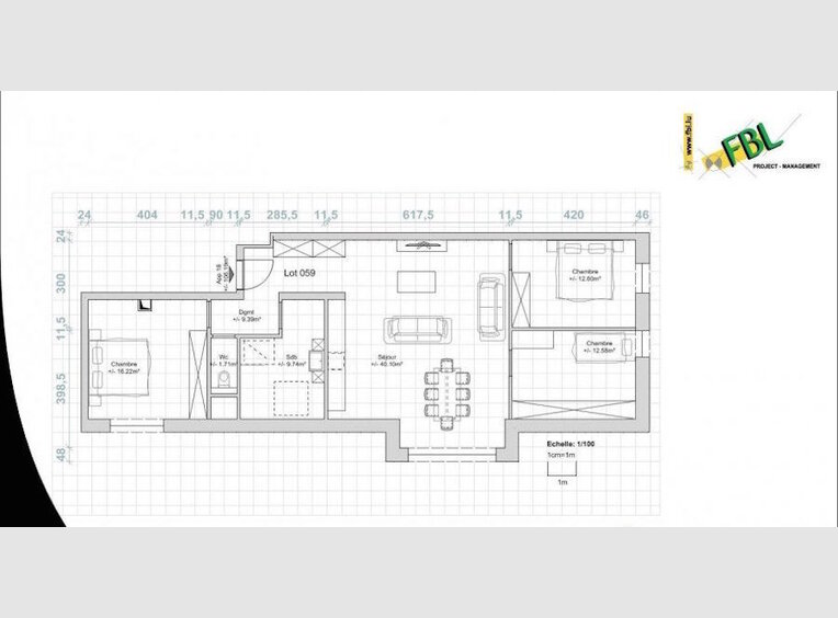 Wohnung zum Kauf 3 Zimmer in Rodange (LU) - Ref. 6697557