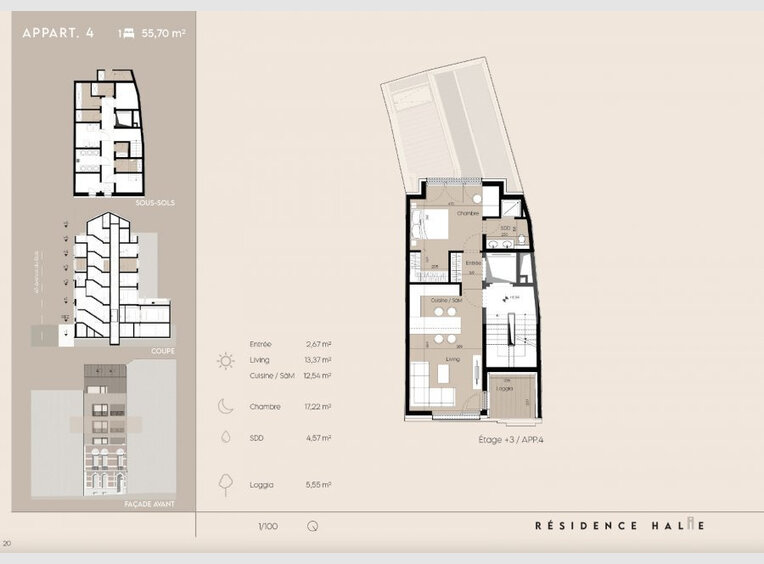Apartment for sale 1 bedroom in Luxembourg (LU) - Ref. 7082117