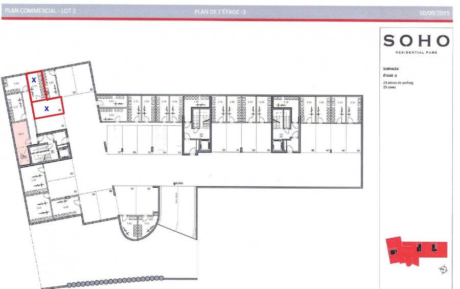 Appartement à louer 2 chambres à Luxembourg-Gare