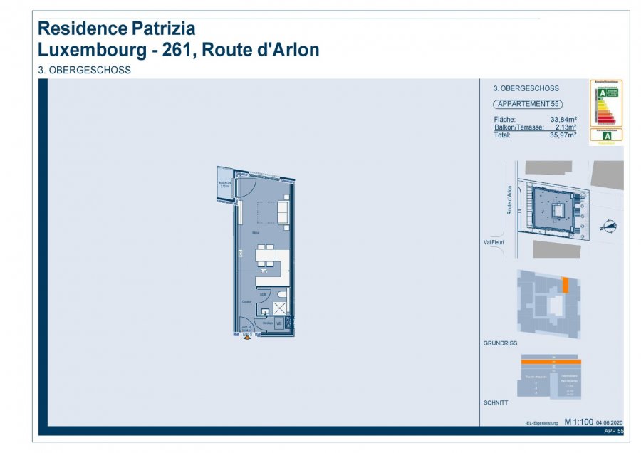 Studio à vendre à Luxembourg-Belair