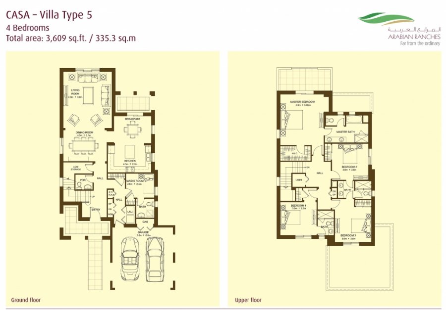 Maison à vendre 4 chambres à Dubai