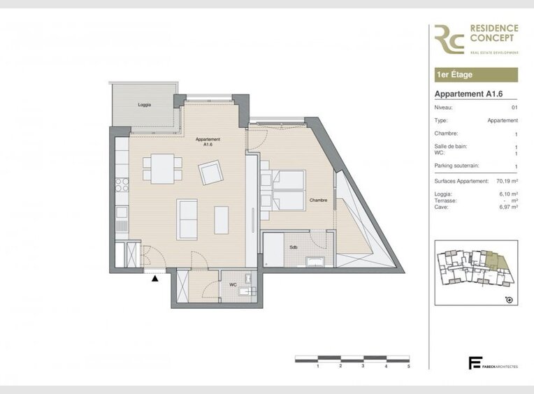 Appartement à vendre 1 Chambre à Luxembourg (LU) - Réf. 7140021