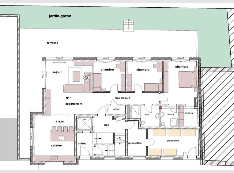 Appartement à vendre 3 Chambres à Schieren (LU) - Réf. 6758597