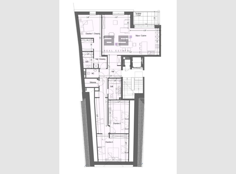 Penthouse à vendre 3 Chambres à Mondercange (LU) - Réf. 7161029