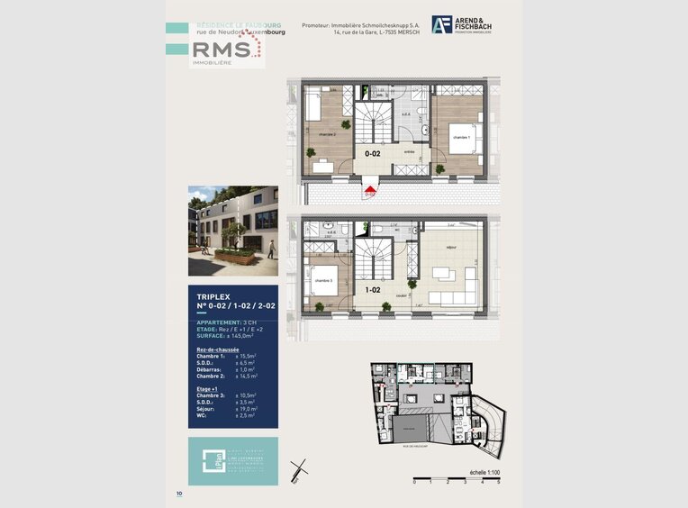Apartment for sale 3 bedrooms in Luxembourg (LU) - Ref. 6492917