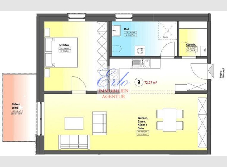 Appartement à vendre 2 Pièces à Zerf (DE) - Réf. 6681366