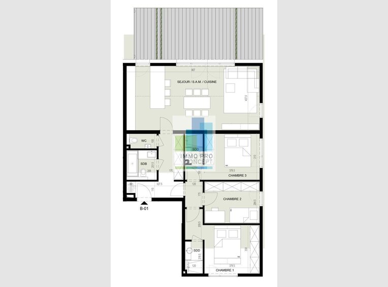 Apartment for sale 3 bedrooms in Capellen (LU) - Ref. 6816294