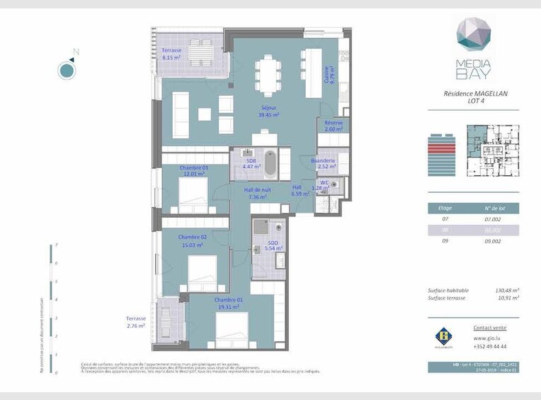 Wohnung zum Kauf 3 Zimmer in Luxembourg (LU) - Ref. 6593862