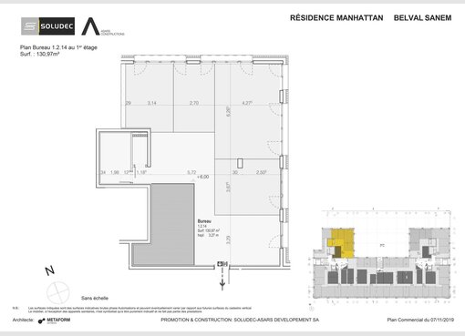 Bureau à vendre à Belval (LU) - Réf. 6960214