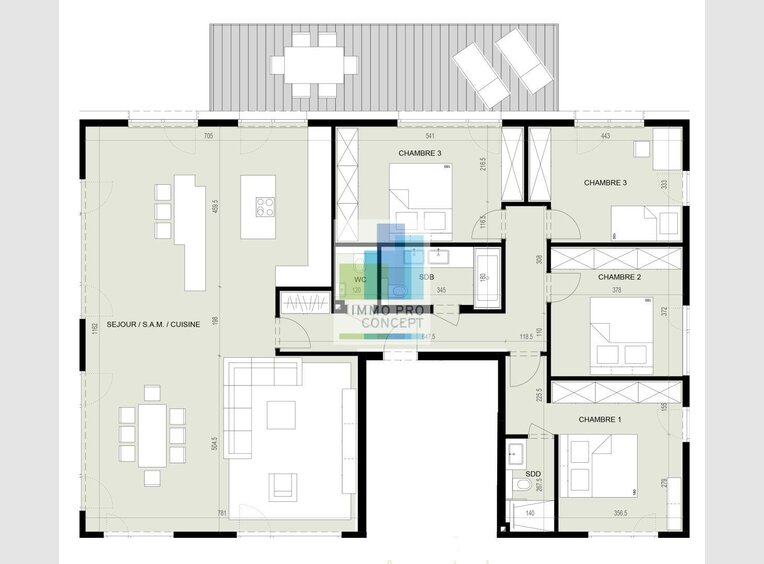 Penthouse for sale 4 bedrooms in Capellen (LU) - Ref. 6816374