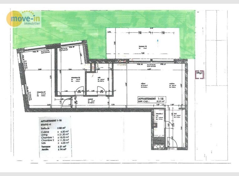 Apartment for rent 2 bedrooms in Luxembourg (LU) - Ref. 6701190