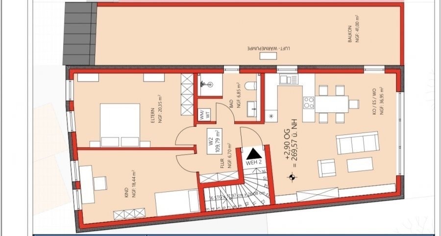 Wohnung zu verkaufen 2 Schlafzimmer in Perl-Tettingen