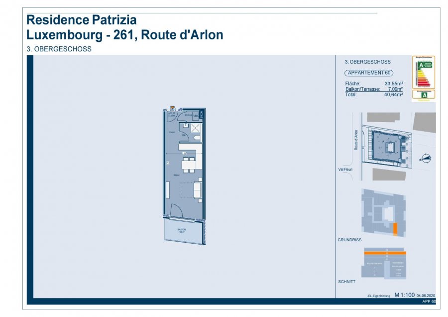 Studio à vendre à Luxembourg-Belair