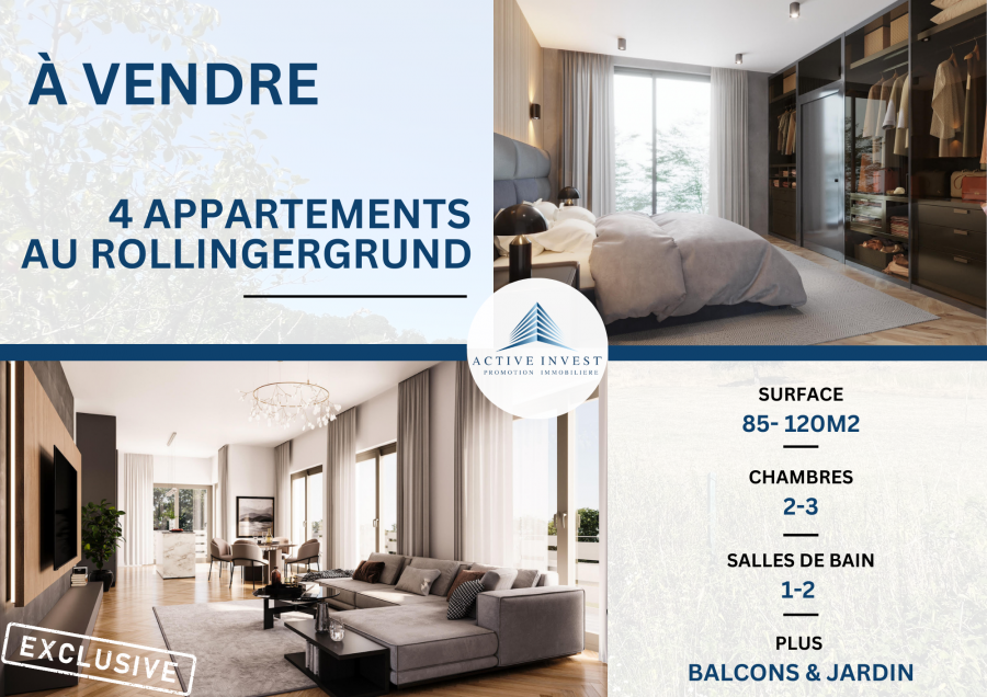 Duplex à vendre 2 chambres à Luxembourg-Limpertsberg