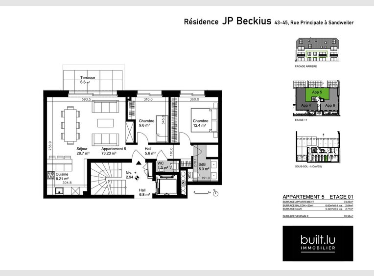Appartement à vendre 2 Chambres à Sandweiler (LU) - Réf. 6813894