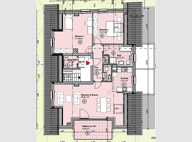 Penthouse-Wohnung zum Kauf 3 Zimmer in Schweich - Ref. 7258102