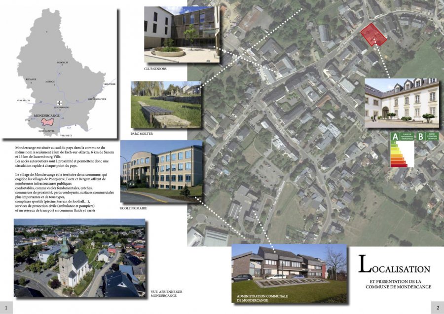 Wohnung zu verkaufen 2 Schlafzimmer in Mondercange