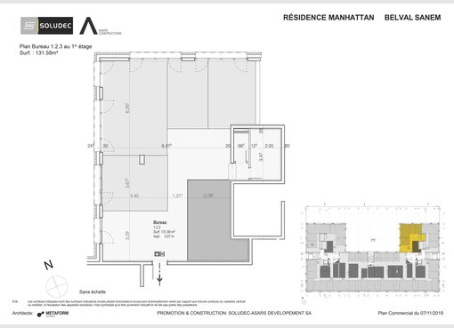 Bureau à vendre à Belval (LU) - Réf. 6960215