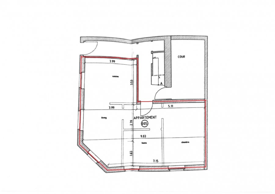 Appartement à vendre 1 chambre à Esch-sur-Alzette