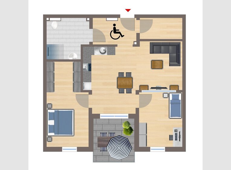 Wohnung zur Miete 3 Zimmer in Echternacherbrück (DE) - Ref. 6265191
