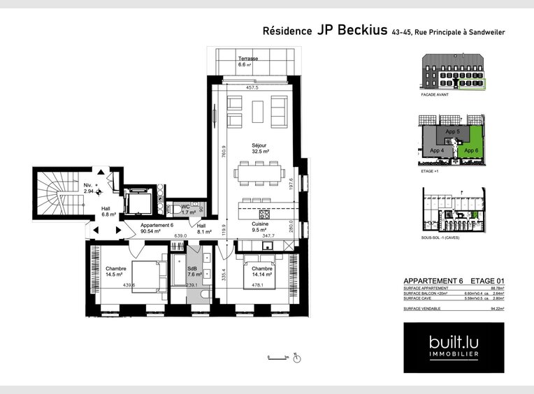Appartement à vendre 2 Chambres à - Réf. 6813895