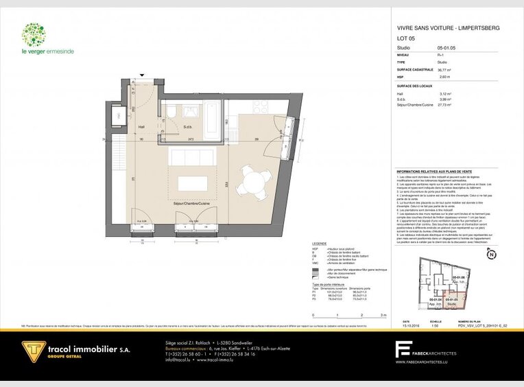 Studio for rent in Luxembourg (LU) - Ref. 6705095