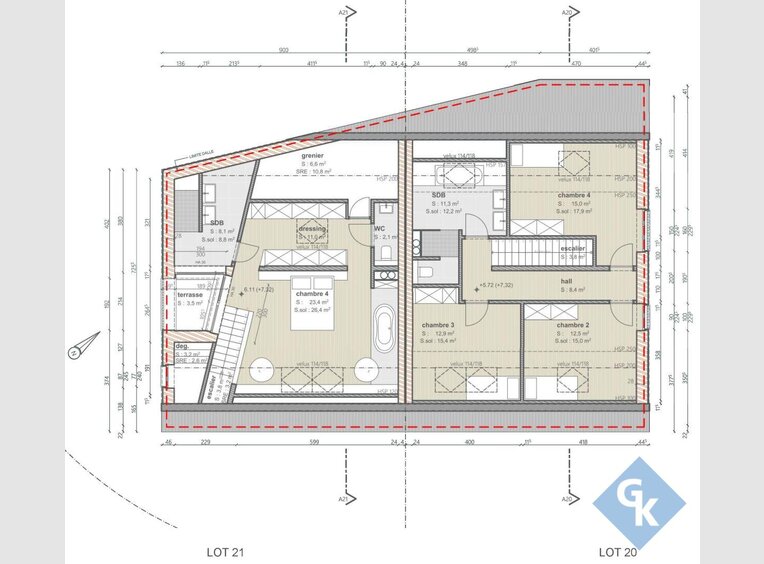 Maison jumelée à vendre 4 Chambres à Bettange-Sur-Mess (LU) - Réf. 6727927