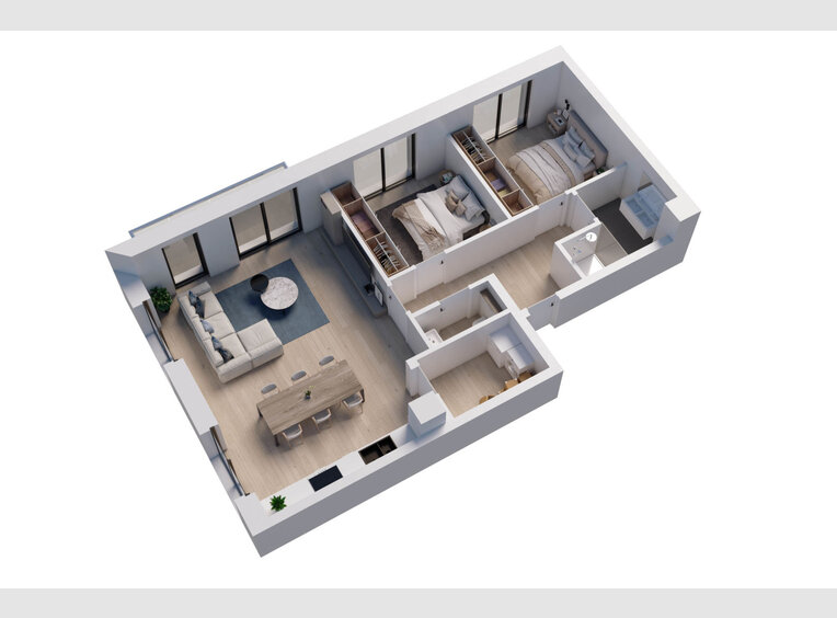 Apartment for sale 2 bedrooms in Wemperhardt (LU) - Ref. 6605064