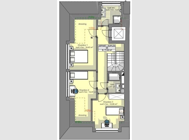 Duplex à vendre 3 Chambres à Luxembourg (LU) - Réf. 6153240