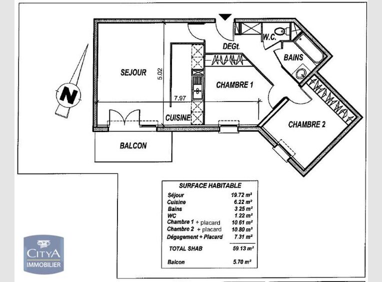 Appartement à louer F3 à Morsbach (FR) - Réf. 6943304