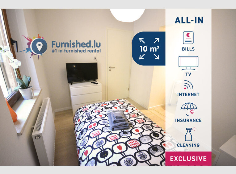 Schlafzimmer zur Miete 4 Zimmer in Luxembourg (LU) - Ref. 7190616