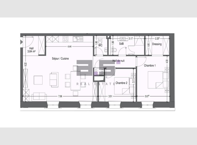 Appartement à vendre 2 Chambres à Mondercange (LU) - Réf. 6706328
