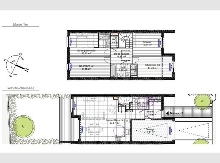 Terraced for sale 3 bedrooms in Thionville (FR) - Ref. 6969240