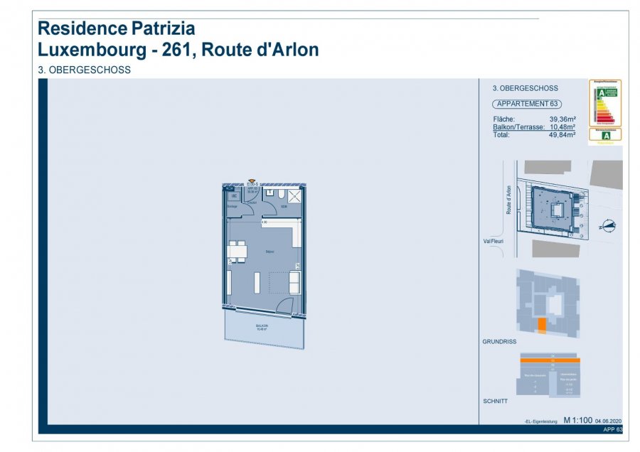 Studio à vendre à Luxembourg-Belair