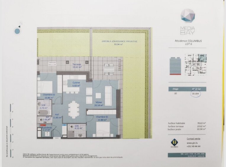 Apartment for sale 2 bedrooms in Luxembourg (LU) - Ref. 6706841