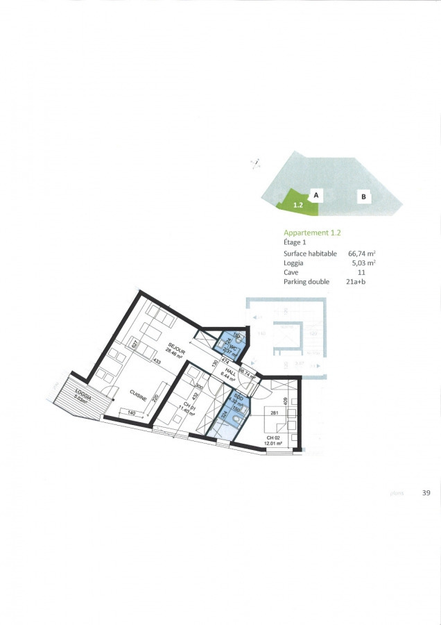 Appartement à vendre 2 chambres à Kayl