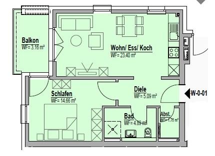 Wohnung kaufen • Bitburg • 52,96 m² • 194.893 € | atHome