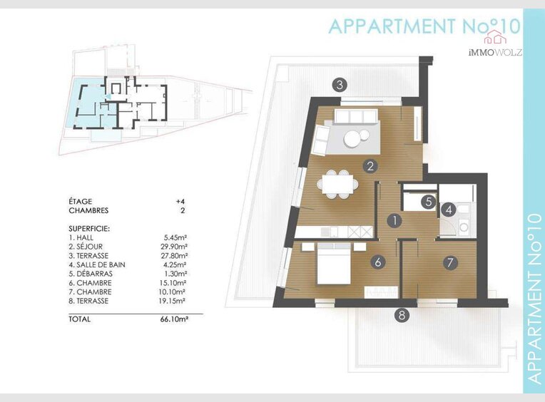 Penthouse-Wohnung zum Kauf 2 Zimmer in Wiltz - Ref. 6618522