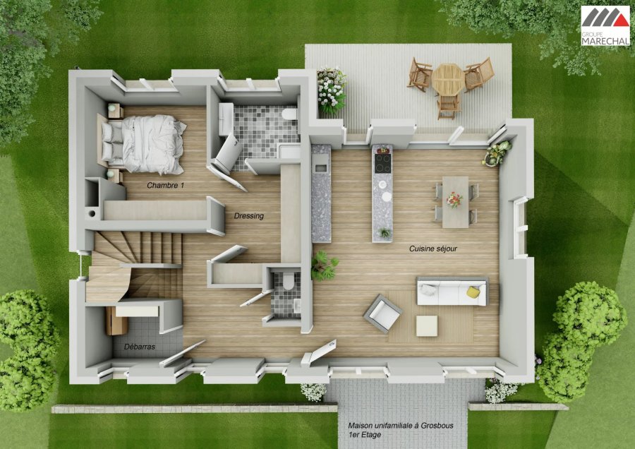Maison à vendre 4 chambres à Grosbous