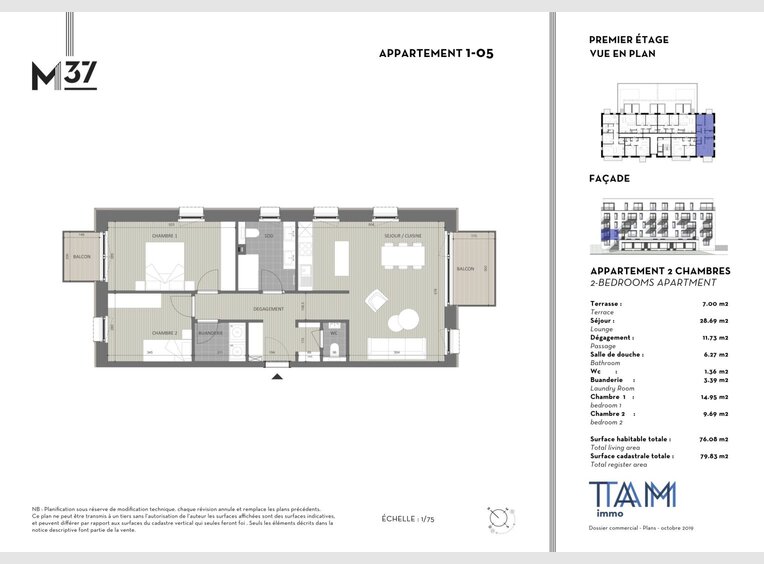 Appartement à vendre 2 Chambres à Luxembourg (LU) - Réf. 7004858