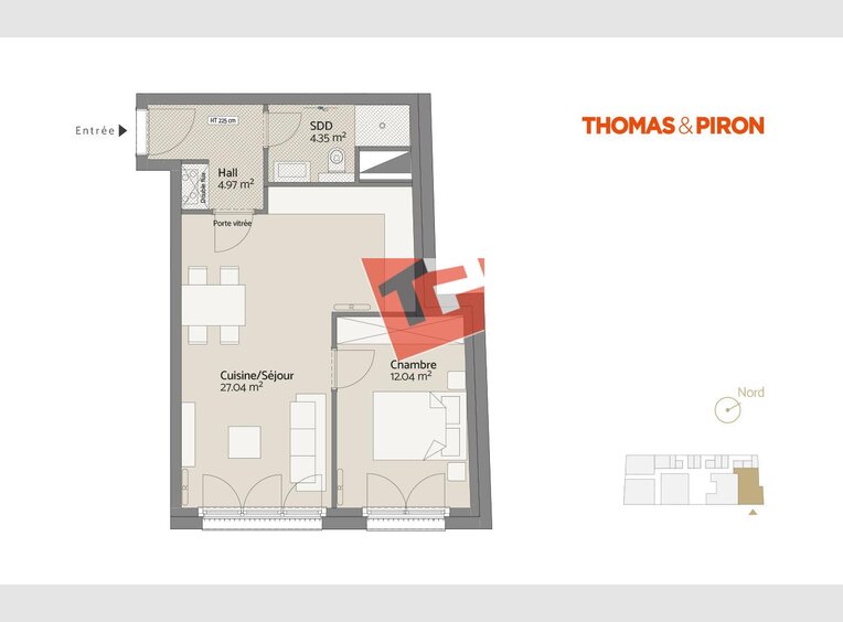 Appartement à vendre 1 Chambre à - Réf. 7109050