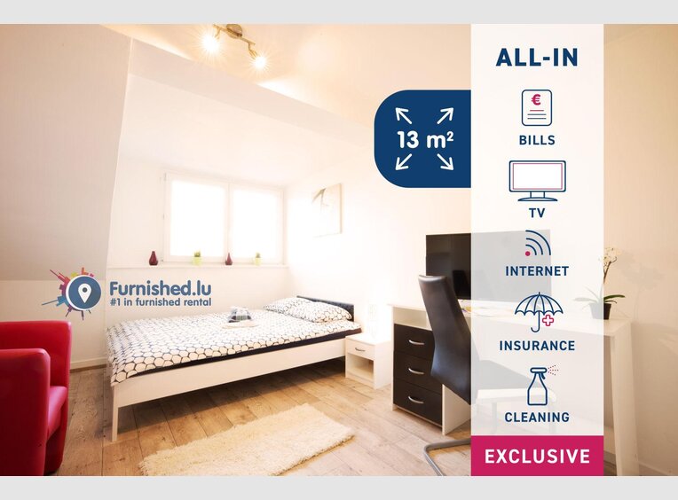 Bedroom for rent 12 bedrooms in Luxembourg (LU) - Ref. 6607066