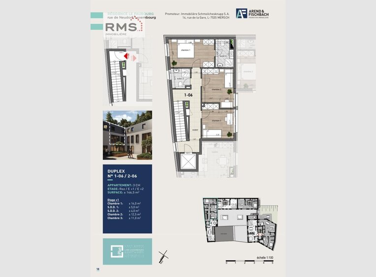 Apartment for sale 3 bedrooms in Luxembourg (LU) - Ref. 6492922