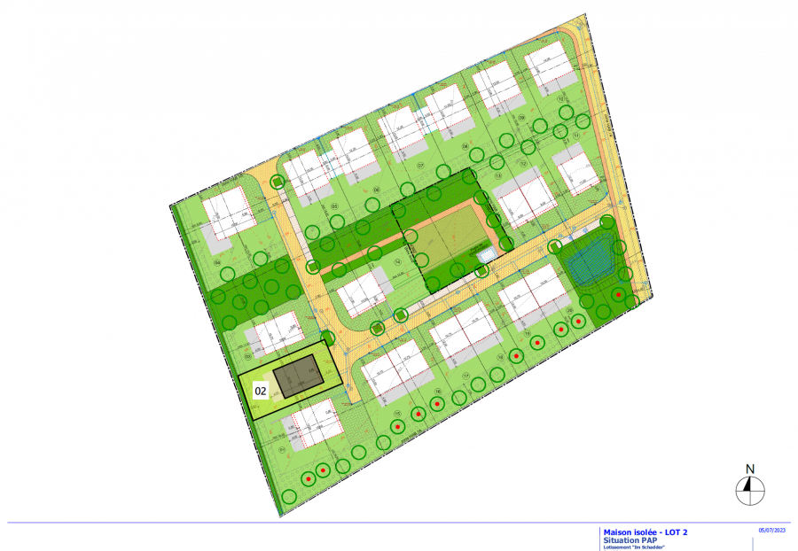 Terrain constructible à vendre à Bereldange